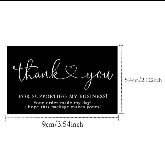 BUY NOW "Thank You for Supporting My Small Business" Cards, 30 count - Picture 3 of 3